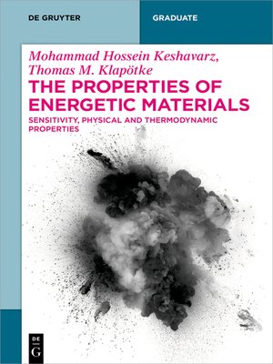 cover image of The Properties of Energetic Materials